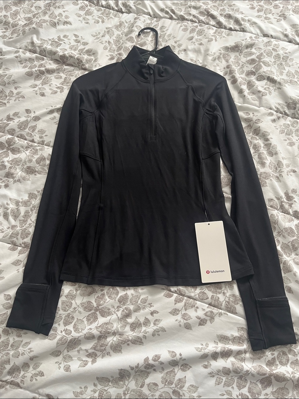 lululemon athletica Black Half-Zip Long-Sleeve Athletic Top
